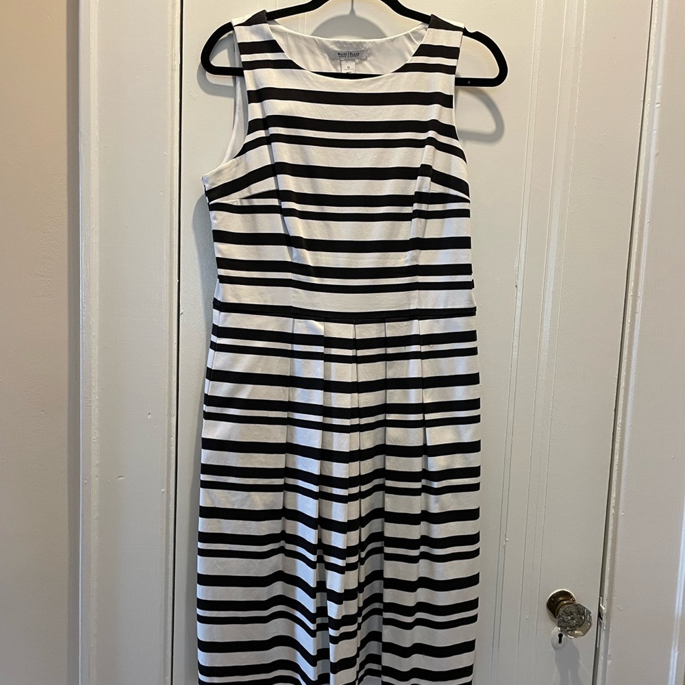 WHBM sleeveless cotton dress midi size 12